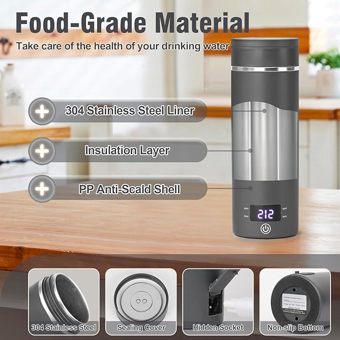 Travel Electric Kettle Portable Mini Kettle, Small Hot Water Boiler - Image 6