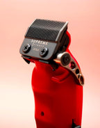 Supreme Trimmer Vader Clipper with DLC Taper Blade STC5098 | 210 Min Run Time 7500 RPM Hair Trimmer | Professional Brushless Motor Barber Clipper | Red