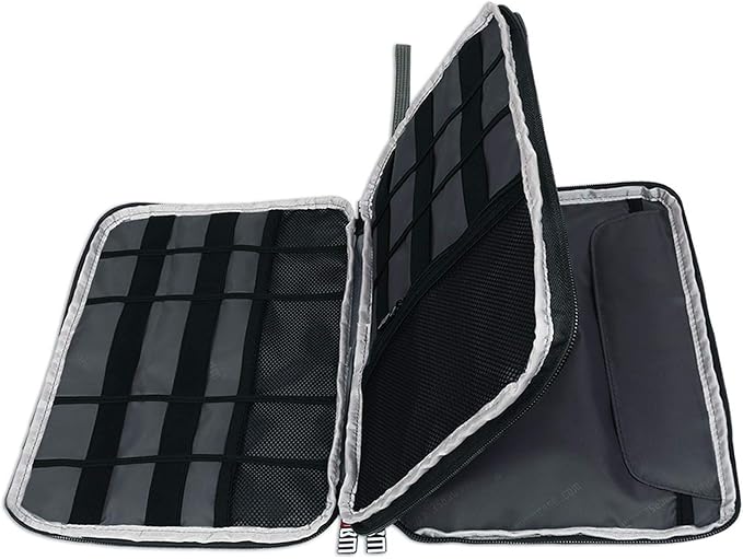 BUBM Double Layer Electronics Organizer, Travel Gadget Bag - Image 2