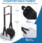 2 Pack Airplane Footrest with Comfortable No Clashing Base, Portable Foot Rest - Image 3