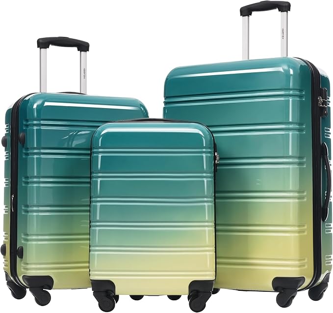 Merax Luggage Sets 3 Piece, Hardside Expandable Suitcase Set by Merax