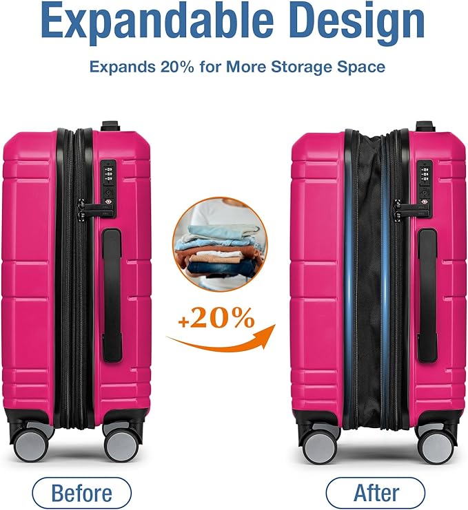 KYME Carry On Luggage 22x14x9 Airline Approved - Image 2