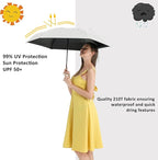 BAODINI Small UV Protection Travel Umbrella Compact - Image 2