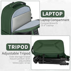 TORIBIO Camera Backpack, Hardshell DSLR Photography Camera Bag, Waterproof Hard - Image 5