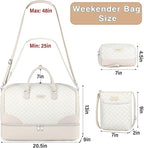 Weekender Bag for Women, Travel Duffel Bag Carry On Overnight Bag - Image 9