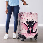 Dragon Luggage Covers for Suitcase Cherry Blossom Travel Suitcase Cover - Image 4