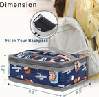FlowFly Small Insulated Lunch box Portable Soft Bag Mini Cooler Thermal Meal - Image 4