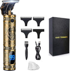 Hair Clippers for Men, Professional Hair & Beard Trimmer for Men, T-Blade Hair Edgers Clippers, Gold Knight Close-Cutting Trimmers, Cordless Clippers for Hair Cutting