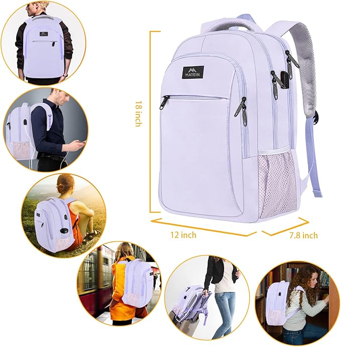 MATEIN Laptop Backpack for Girls, 15.6 Inch College School Backpack for Women - Image 7