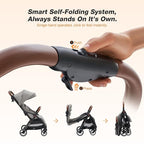 Travel Stroller, Overhead-Friendly Compact Baby Stroller, Self-Folding Toddler - Image 2