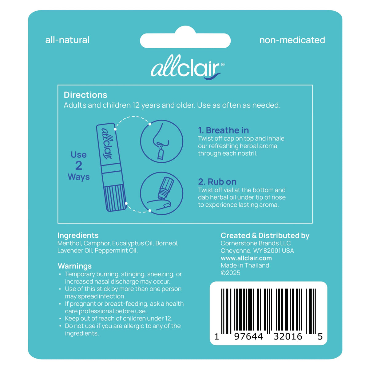 Nausea Relief Inhaler Stick (2 Inhalers)