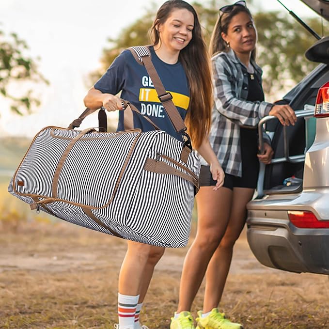 80L Duffle Bag for Travel, Large Foldable Waterproof Travel Duffel Bags - Image 9