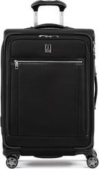Travelpro Platinum Elite Softside Expandable Checked Luggage, 8 Wheel Spinner by Travelpro