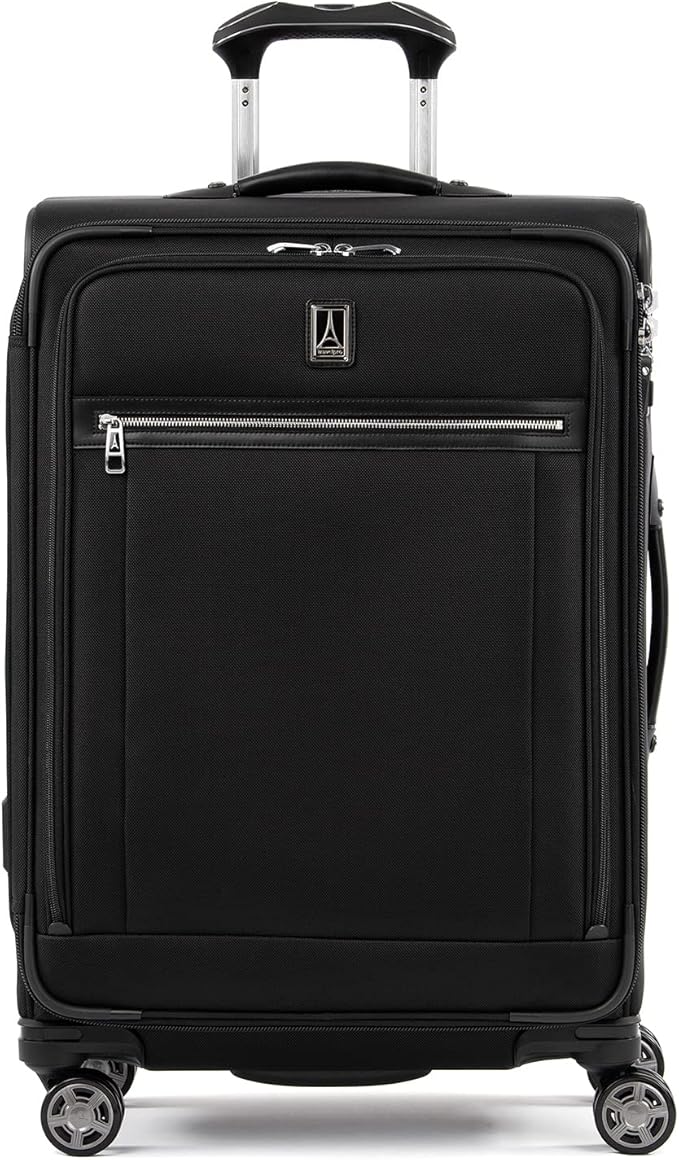 Travelpro Platinum Elite Softside Expandable Checked Luggage, 8 Wheel Spinner by Travelpro