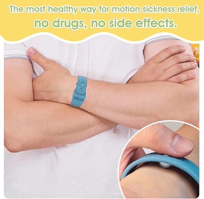 Hion Motion Sickness Bracelets Sea Sickness Wristbands - Image 3