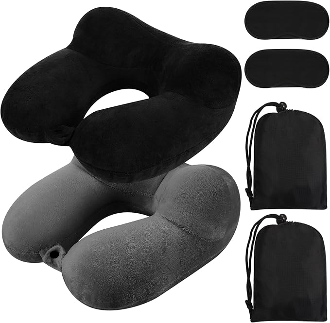 Sintuff 2 Pack Inflatable Travel Pillow by Sintuff