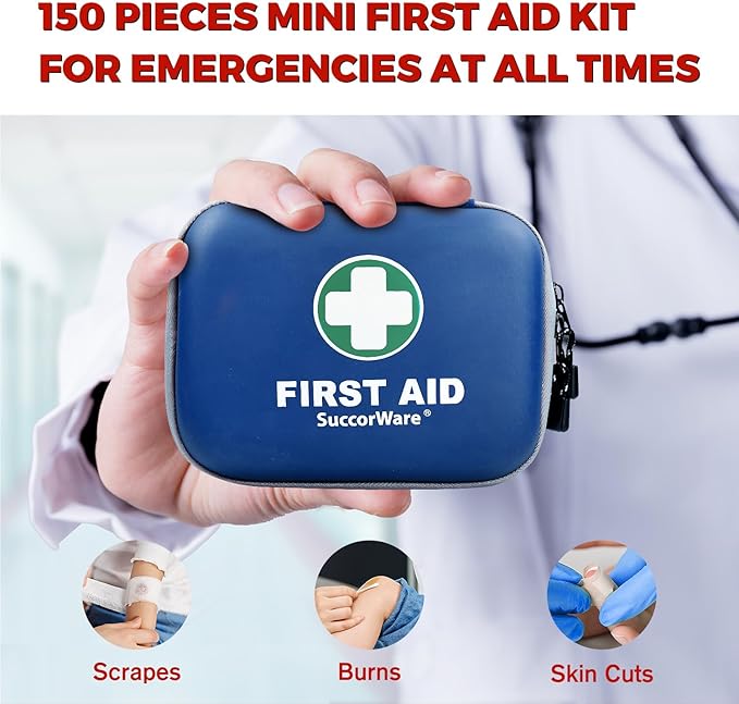 150 Pieces Mini First Aid Kit - Image 6