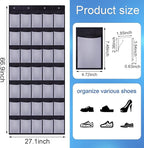 35Large Pockets Over The Door Shoe Organizer, Mesh Pockets Shoe Holder Rack - Image 2