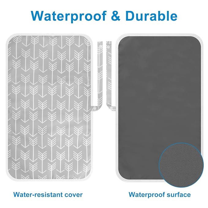 Accmor Portable Diaper Changing Pad, Waterproof Foldable Baby Changing Mat - Image 3