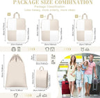 8 Set Compression Packing Cubes Travel, Lightweight Expandable Travel Cubes - Image 4