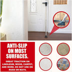 Door Security Bar, SECURITYMAN 2 in 1 Adjustable Door Stoppers Security Bar & - Image 6