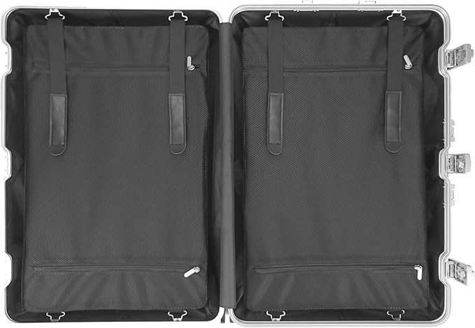 All Aluminum Luggage Suitcase 3 Sizes TSA Lock Carry On Silver - Image 8