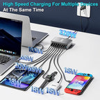 320W USB C Charger Block, 8-Port Fast USB Charging Station Hub PD 100W GaN Ⅲ - Image 2