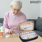 BAGSFY Pill Organizer Case 2 Times a Day- Weekly Medicine Organizer Travel Pill - Image 5