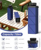 Collapsible Water Bottles, 2nd Generation Leakproof BPA-Free Travel Water - Image 2