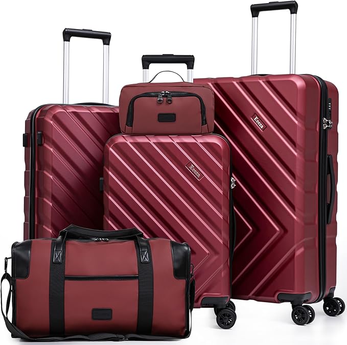 Luggage Sets 5 Piece, Suitcases by Eeeza
