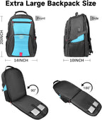 18.4 Inch Extra Large Backpack, Carry on Backpack, 55L Travel Laptop Backpack - Image 4