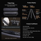 FALCAM TreeRoot Carbon Fiber Medium Tripod, 4-Section Legs, 50kg Vertical Load - Image 9