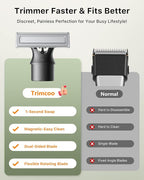 USB-C Fast Charging, Groin & Ball Hair Painless Electric Shaver, Travel Razors - Image 8