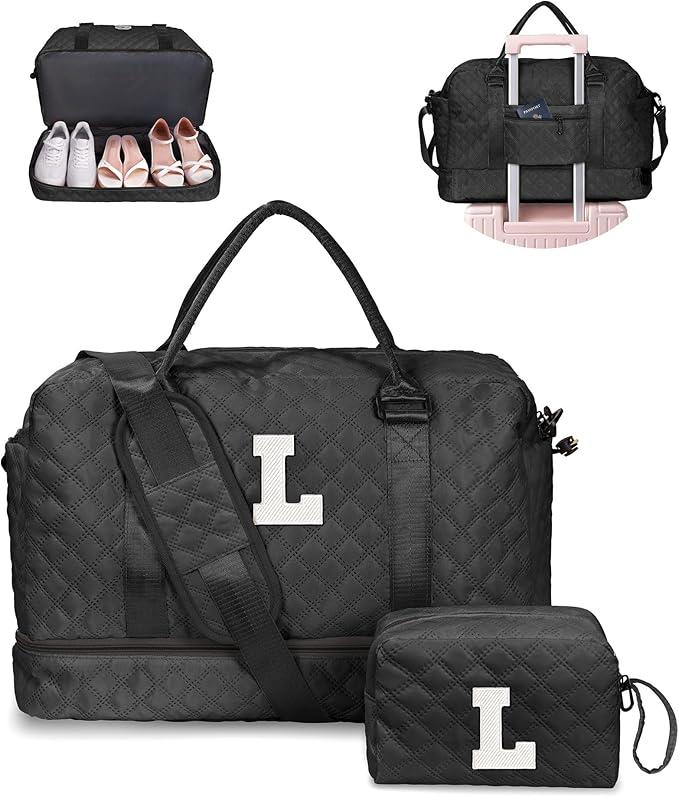 Graduation Gifts for Girls-Initial Duffle Bag by Vogewood
