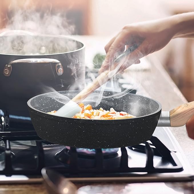MAISON ARTS 17 Piece Pots and Pans Set Non Stick, Kitchen Cookware Sets - Image 4
