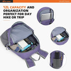 SKYSPER Small Hiking Backpack -12L Lightweight Packable Daypack - Image 3