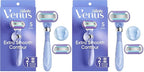 Gillette Venus Deluxe Smooth Swirl Women's Razor Handle + 2 Blade Refills by Venus