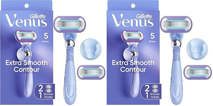 Gillette Venus Deluxe Smooth Swirl Women's Razor Handle + 2 Blade Refills by Venus