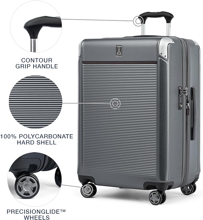 Travelpro Platinum Elite Hardside Expandable Checked Luggage, 8 Wheel Spinner - Image 3