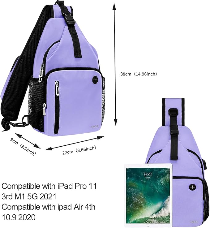 MOSISO Sling Backpack Bag, Crossbody Shoulder Bag Travel Hiking Daypack Chest - Image 5