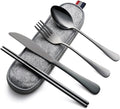 DEVICO Camping Utensils, Portable Travel Utensils by DEVICO