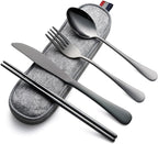 DEVICO Camping Utensils, Portable Travel Utensils by DEVICO