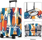 Carrot Luggage Cover Washable Suitcase Protector Anti-Scratch, Stretchable Fit - Image 2
