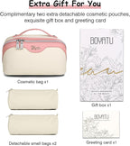 BOYATU Travel Makeup Bag Organizer Cosmetic Bag: 3 Pcs Set Make up Bags - Image 6