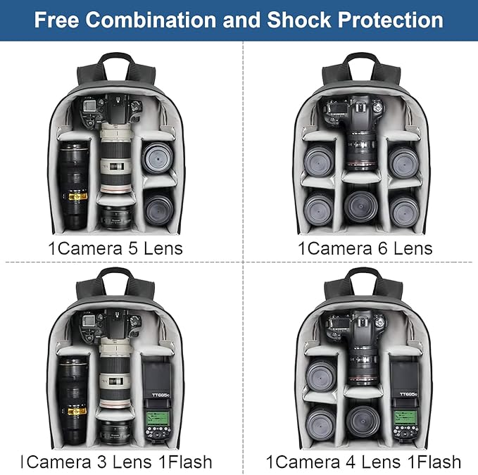 Cwatcun Camera Backpack Bag Professional - Image 3