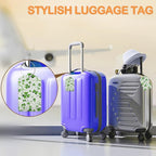 St. Patrick’s Day 3 PCS Luggage Tags, Lucky Clovers Leather Suitcase Tags - Image 5