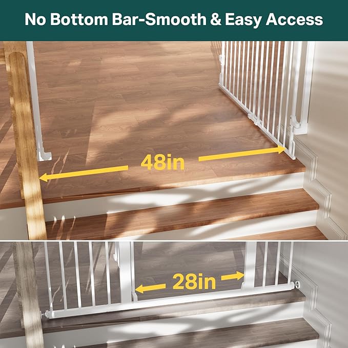 Cumbor 34" Extra Tall Baby Gate - Image 9