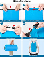 HEETA Waterproof Dry Bag for Women Men 5L/10L/20L/30L/40L Roll Top Lightweight - Image 4