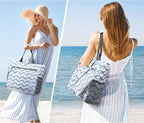 G4Free Beach Bag, Waterproof Sandproof Beach Tote Bag, Large Capacity Foldable - Image 2