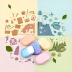 500 Sheets Colorful Disposable Soap Paper 5 Boxes Hand Cleaner Fragrance Mini - Image 4